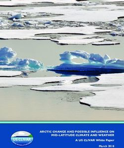 US CLIVAR ARCTIC CHANGE AND POSSIBLE INFLUENCE ON MID-LATITUDE CLIMATE AND WEATHER - A US CLIVAR White Paper - MIT