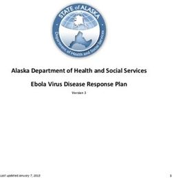 Alaska Department of Health and Social Services Ebola Virus Disease Response Plan - Version 3