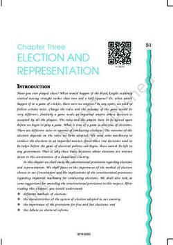 ELECTION AND REPRESENTATION - Chapter Three - ncert