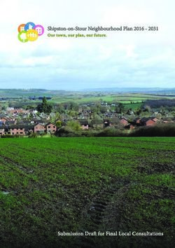 Shipston-on-Stour Neighbourhood Plan 2016 2031 - Our town, our plan, our future - Stratford-on ...