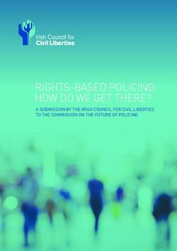 RIGHTS-BASED POLICING: HOW DO WE GET THERE? - A SUBMISSION BY THE IRISH COUNCIL FOR CIVIL LIBERTIES TO THE COMMISSION ON THE FUTURE OF POLICING