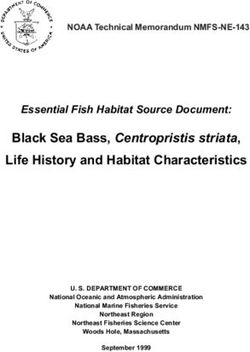 Black Sea Bass, Centropristis striata, Life History and Habitat Characteristics