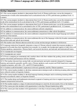 AP Chinese Language and Culture Syllabus (2019-2020)
