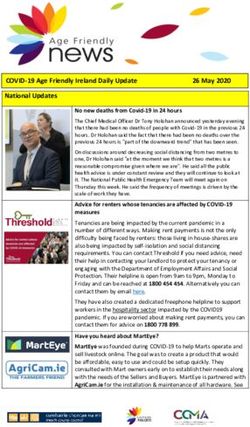 COVID-19 Age Friendly Ireland Daily Update