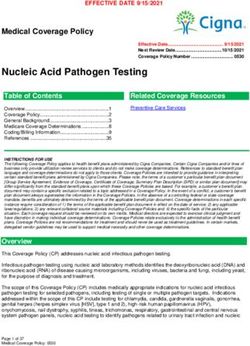 Nucleic Acid Pathogen Testing - Cigna