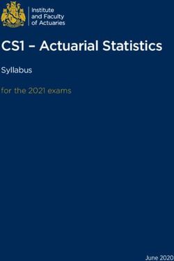 CS1 - Actuarial Statistics - Syllabus for the 2021 exams - Institute and Faculty of Actuaries