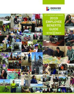 EMPLOYEE BENEFITS GUIDE - 2019 CITY AND COUNTY OF DENVER - City of Denver