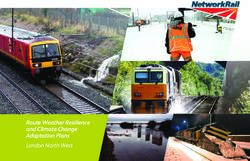 Route Weather Resilience and Climate Change Adaptation Plans - London North West - Network Rail