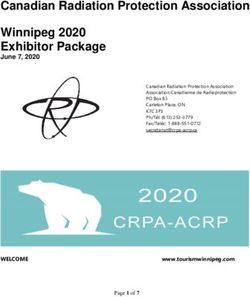 Canadian Radiation Protection Association Winnipeg 2020 Exhibitor Package
