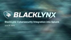 BlackLynx Cybersecurity Integration into Splunk - June 25, 2019
