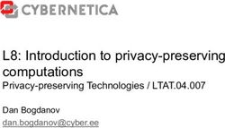 L8: Introduction to privacy-preserving computations - Privacy-preserving Technologies / LTAT.04.007