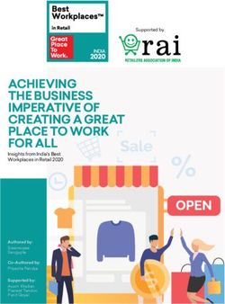 ACHIEVING THE BUSINESS IMPERATIVE OF CREATING A GREAT PLACE TO WORK FOR ALL - INSIGHTS FROM INDIA'S BEST WORKPLACES IN RETAIL 2020