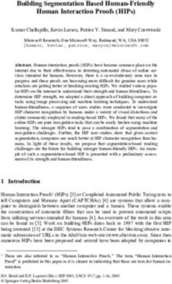 Building Segmentation Based Human-Friendly Human Interaction Proofs (HIPs) - Microsoft