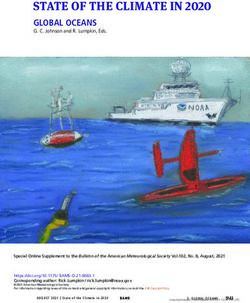 STATE OF THE CLIMATE IN 2020 - GLOBAL OCEANS G. C. Johnson and R. Lumpkin, Eds.