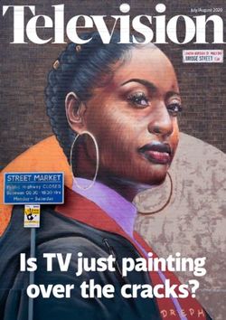 Is TV just painting over the cracks? - July/August 2020 - Royal Television Society