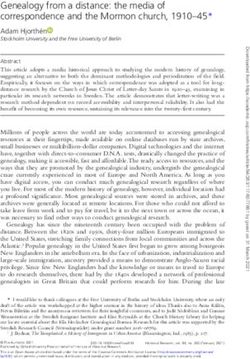 Genealogy from a distance: the media of correspondence and the Mormon church, 1910-45