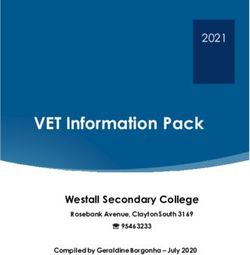 VET Information Pack 2021 - Westall Secondary College