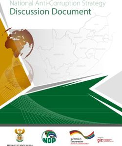 Discussion Document National Anti-Corruption Strategy