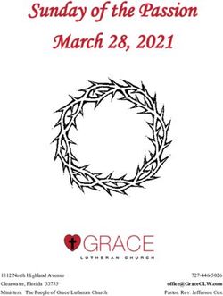 Sunday of the Passion March 28, 2021 - Grace Lutheran Church