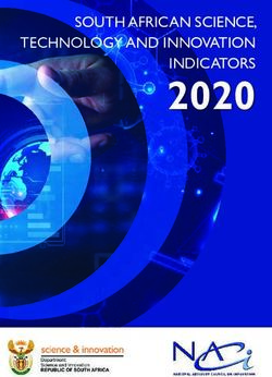 2020 SOUTH AFRICAN SCIENCE, TECHNOLOGY AND INNOVATION INDICATORS