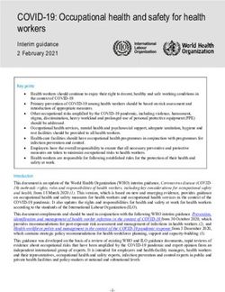 COVID-19: Occupational health and safety for health workers - WHO ...