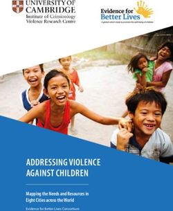 ADDRESSING VIOLENCE AGAINST CHILDREN - Mapping the Needs and Resources in Eight Cities across the World