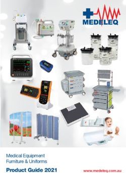Medical Equipment Furniture & Uniforms - Product Guide 2021 - Medeleq