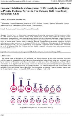 Customer Relationship Management (CRM) Analysis and Design to Provide Customer Service in The Culinary Field (Case Study Restaurant XYZ)