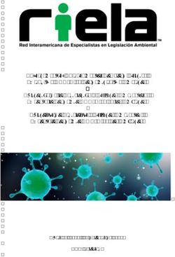 Enforcement of Environmental Laws and Policies During the COVID-19 Pandemic in the Americas Aplicación de la Legislación y Políticas Ambientales ...