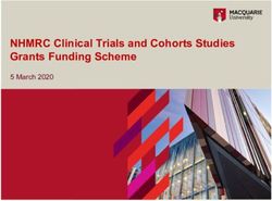NHMRC Clinical Trials and Cohorts Studies Grants Funding Scheme - 5 March 2020 - The University of Sydney