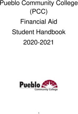 (PCC) Pueblo Community College Financial Aid Student Handbook 2020-2021