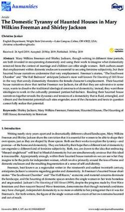 The Domestic Tyranny of Haunted Houses in Mary Wilkins Freeman and Shirley Jackson - MDPI