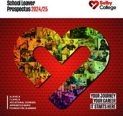 Selby College School Leaver Prospectus 2024/25 - YOUR JOURNEY YOUR CAREER IT STARTS HERE