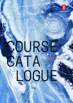 COURSE CATA LOGUE Kongsberg Maritime