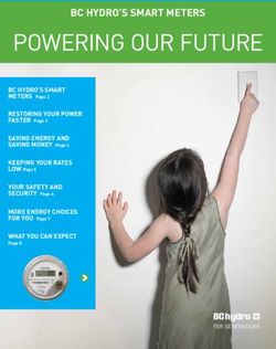 POWERING OUR FUTURE BC HYDRO'S SMART METERS - Snuneymuxw First Nation