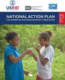 NATIONAL ACTION PLAN FOR COMBATING MULTIDRUG-RESISTANT TUBERCULOSIS