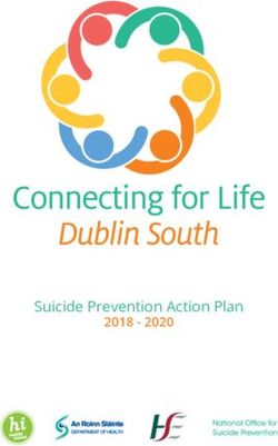 Suicide Prevention Action Plan 2018 - 2020 - HSE.ie