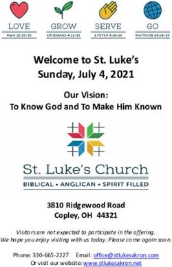 Welcome to St. Luke's Sunday, July 4, 2021