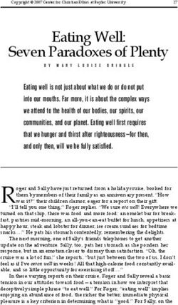 Eating Well: Seven Paradoxes of Plenty