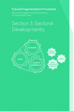 Section 3: Sectoral Developments - Future Fragmentation Processes Effectively Engaging with the Ascendency of Global Value Chains - The Commonwealth