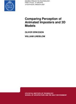COMPARING PERCEPTION OF ANIMATED IMPOSTERS AND 3D MODELS - OLIVER ERIKSSON WILLIAM LINDBLOM - DIVA PORTAL