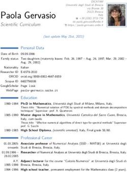 Paola Gervasio Scientific Curriculum - UNIBS