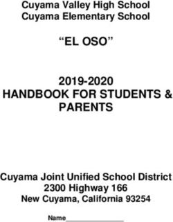 "EL OSO" HANDBOOK FOR STUDENTS & - PARENTS 2019-2020 Cuyama Valley High School Cuyama Elementary School - Cuyama Joint Unified School District ...