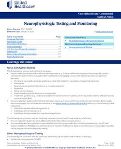 Neurophysiologic Testing and Monitoring - UHCprovider.com