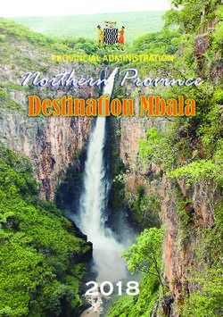 Northern Province Destination Mbala 2018