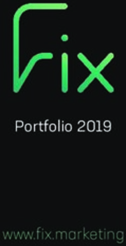 Portfolio 2019 www.fix.marketing