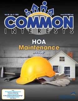 COMMON HOA Maintenance - Issue - CAI-RMC