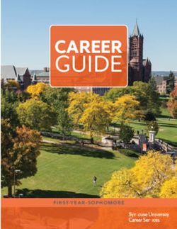 GUIDE CAREER - FIRST-YEAR-SOPHOMORE - Syracuse University ...