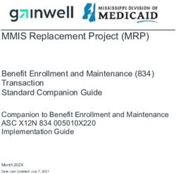 MMIS Replacement Project (MRP) - Benefit Enrollment and Maintenance (834) Transaction Standard Companion Guide - Mississippi Division of ...