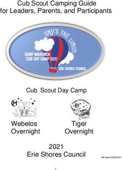 Cub Scout Camping Guide for Leaders, Parents, and Participants - Webelos Overnight Tiger Overnight